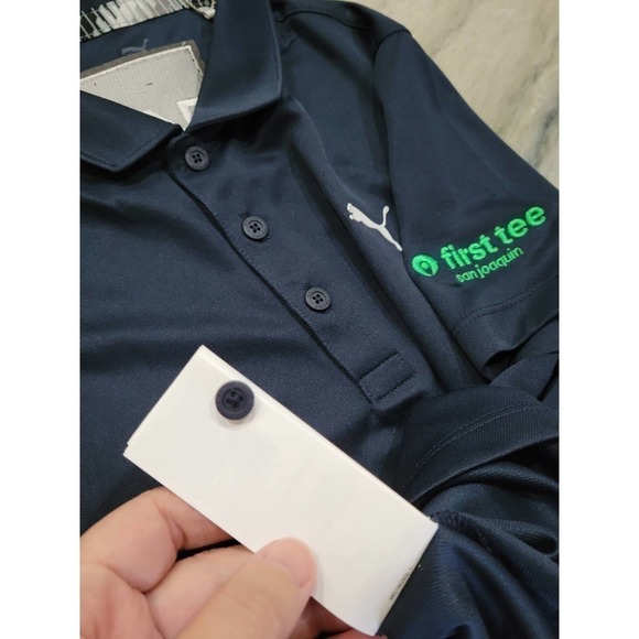 Puma Boy's Essential Golf Polo Navy Blazer Large - Picture 10 of 16